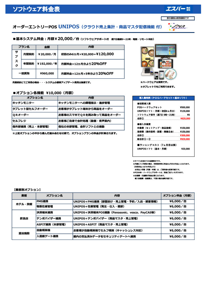 POSハードウェアイメージ